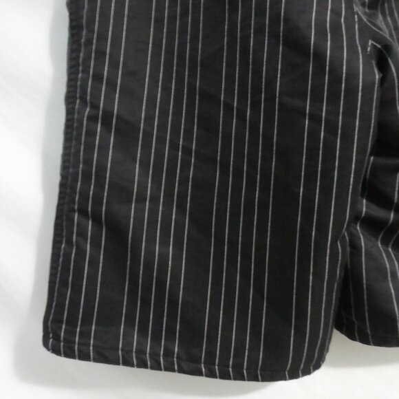 725 ORIGINALS | small | Black and Grey Striped Swim Shorts | Mesh Lining - Picture 12 of 14